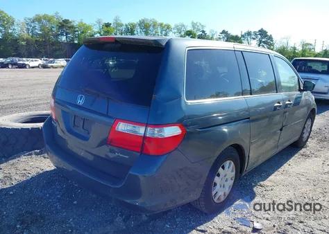 2006 Honda Odyssey Lx из США, поврежденный, VIN 5FNRL38226B079736